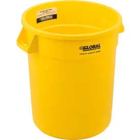 Global Industrial™ Plastic Trash Can - 20 Gallon Yellow 1