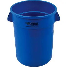 Global Industrial™ Plastic Trash Can - 32 Gallon Blue 1