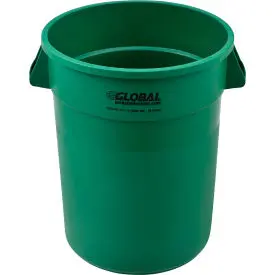Global Industrial™ Plastic Trash Can - 32 Gallon Green 1