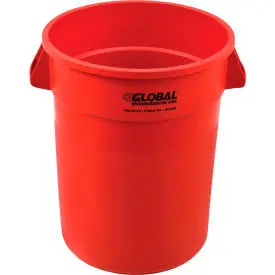 Global Industrial™ Plastic Trash Can - 32 Gallon Red 1
