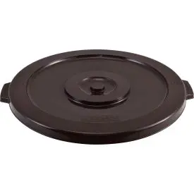 Global Industrial™ Plastic Trash Can Lid, 32 Gallon, Brown 1