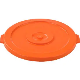 Global Industrial™ Plastic Trash Can Lid - 32 Gallon Bright Orange 1