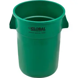 Global Industrial™ Plastic Trash Can - 44 Gallon Green 1