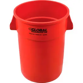 Global Industrial™ Plastic Trash Can - 44 Gallon Red 1