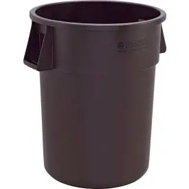 Global Industrial™ Plastic Trash Can, Brown, 55 Gallon 1