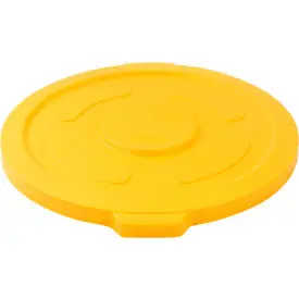 Global Industrial™ Plastic Trash Can Lid - 55 Gallon Yellow 1