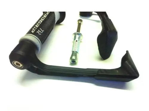 Black Plastic Motorcycle Motorbike Lever Guards Pair Racing Track Road Bsb Mbb 1