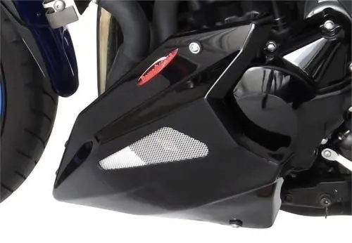 Suzuki Gsf650a & 650Sa Bandit 08-14 Belly Pan Matt Black & Silver Mesh By Powerbronze 1