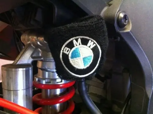Bmw Motorbike Motorcycle Rear Brake Master Cylinder Shroud Sock Cover 1