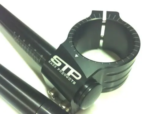 50Mm Stp Tek2 Calibrated Road Race Black Anodised Clip-Ons Handlebars.Bsb. 1