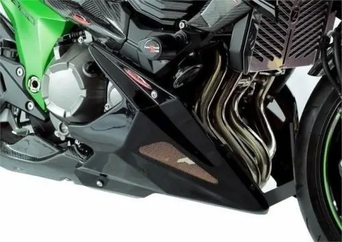 Kawasaki Z800   2013-2016  Belly Pan  Black With Silver Mesh By Powerbronze.. 1