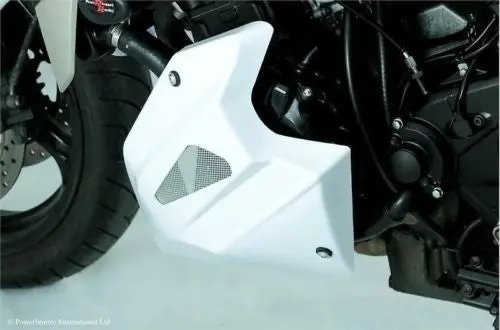 Suzuki Gsr750 11-2016 Belly Pan Matt Black With Silver Mesh By Powerbronze 1