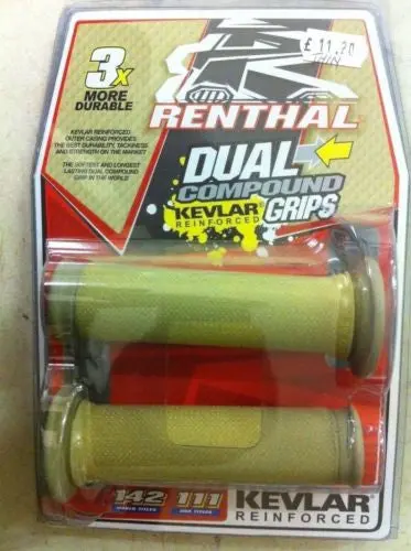 Renthal Thin Road Race Aramid Dual Compound Grips (29Mm) & Glue G175/G101 Bsb 2