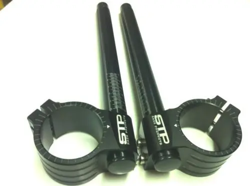 51Mm Stp Tek2 Calibrated Road Race Black Anodised Clip-Ons Handlebars. Mbb 1