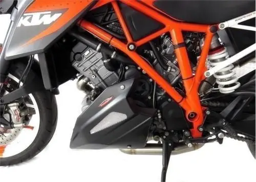 Ktm 1290 Superduke R 14-2019 Belly Pan Matt Black & Silver Mesh Powerbronze Bsb 1