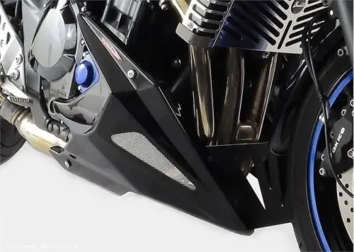 Suzuki Gsf1250 & 1250S Bandit 07-16 (Watercooled Only) Belly Pan Matt Black & Silver Mesh By Powerbronze 1
