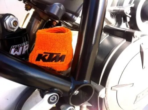 Ktm Rc8/R Motorcycle 2 X Brake & 1 X Clutch Reservoir Shrouds Socks Cover 2