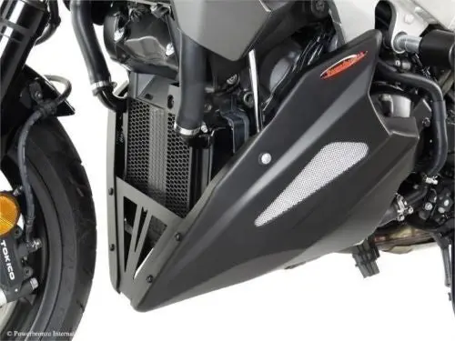Fits Honda Vfr800x Crossrunner  15-2021 Belly Pan  Matt Black With Silver Mesh  Powerbronze.2 1