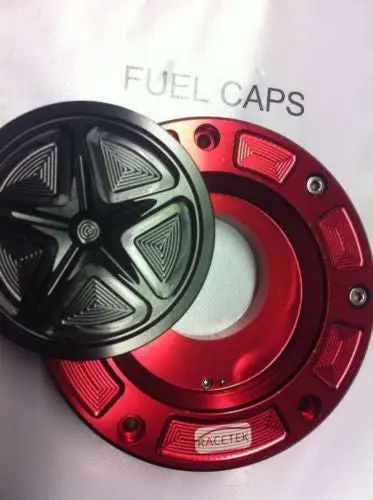 Honda Cbr1100xx  97-2004  Racetek Lightweight Keyless 5 Star Petrol Cap (7Hole) 1