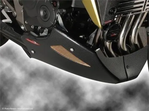 Fits Honda Cb600 Hornet  07-2013  Belly Pan Black-Silver Powerbronze. 1