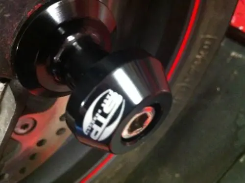 10Mm Paddock Stand Bobbins Black Anodised Cnc Machined 1