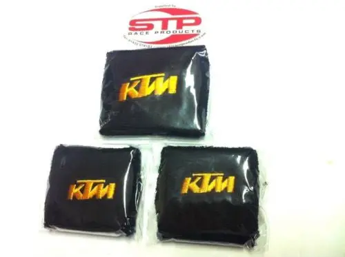 Ktm Rc8/R Motorcycle 2 X Brake & 1 X Clutch Reservoir Shrouds Socks Cover 1