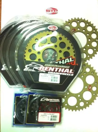 Bmw Hp-4 Carbon  Renthal Ultralight Anodised 9 Sprocket Set Fits 520 Chain 1