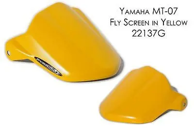Yamaha Mt07 & Fz07 14-2015 Short Fly Screen Yellow Finish By Pyramid 1