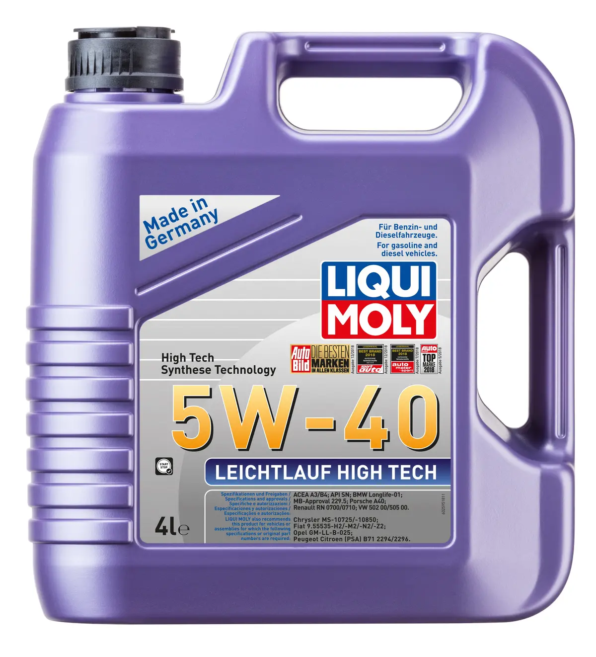 Liqui Moly Leichtlauf High Tech 5W-40 (4 Liter) 1