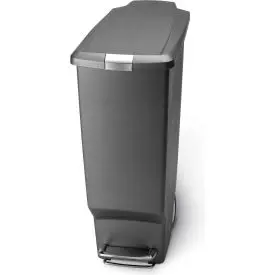 Simplehuman® Slim Plastic Step Can - 10-1/2 Gallon Gray 1