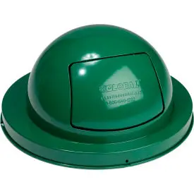 Global Industrial™ Steel Dome Lid For 36 Gallon Trash Can, Green 1