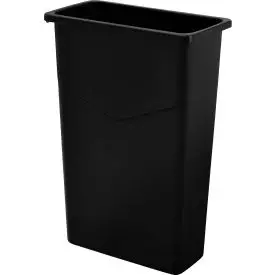 Global Industrial™ Slim Trash Can, 23 Gallon, Black 1