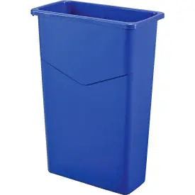 Global Industrial™ Slim Trash Can, 23 Gallon, Blue 1