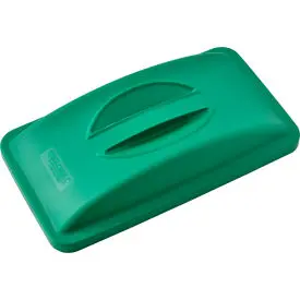 Global Industrial™ Solid Lid W/Handle, Green 1
