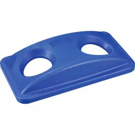 Global Industrial™ Bottles & Cans Recycling Lid, Blue 1