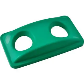Global Industrial™ Bottles & Cans Recycling Lid, Green 1