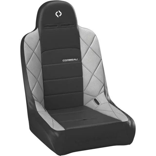 Corbeau Baja Jp Wide Front Seat Black Vinyl/Grey Vinyl 1