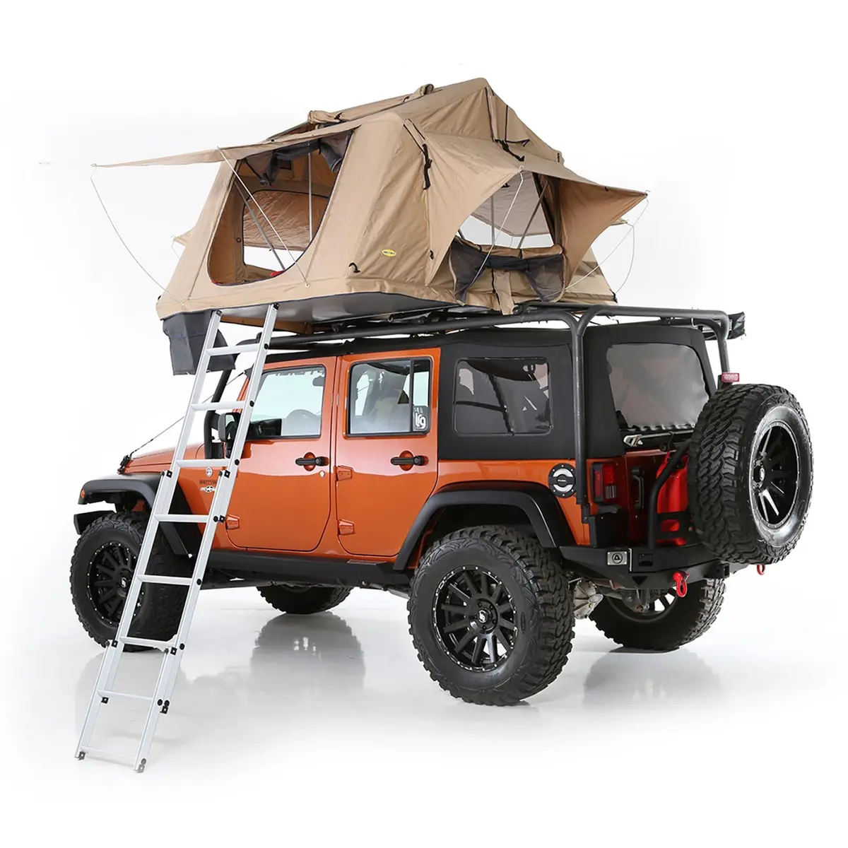 Overlander Roof Tent 2 Person Tent Coyote Tan Smittybilt 1