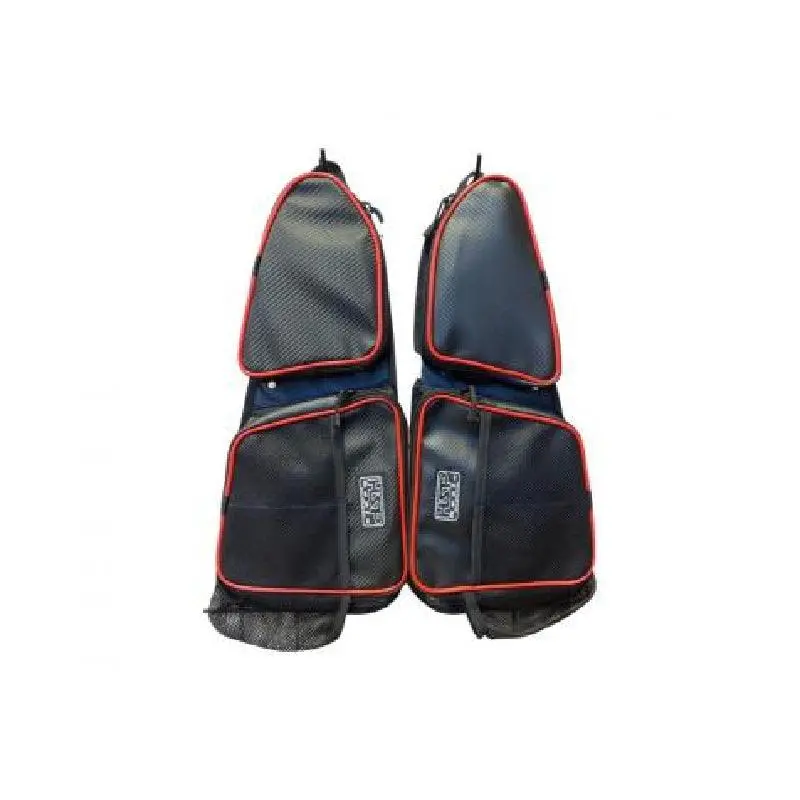 Rzr Xp Front Door Bags With Knee Pads Black Carbon (Pair) 2