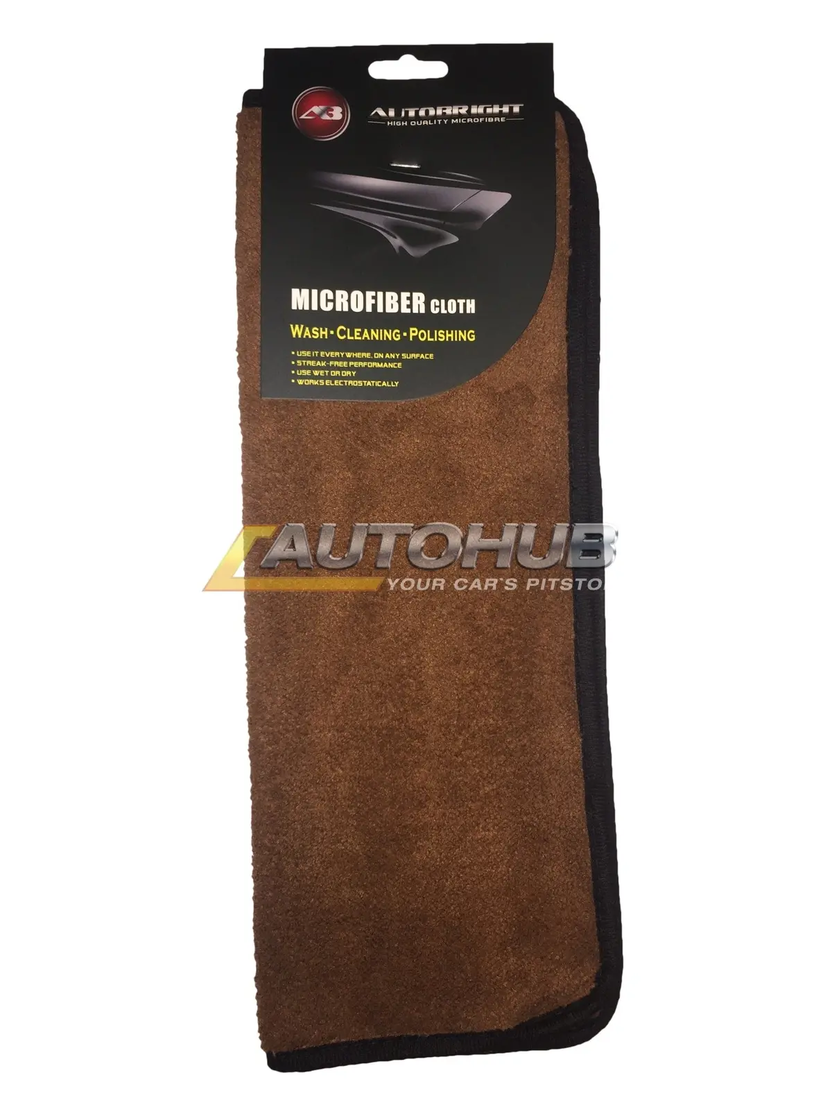 Auto Bright Microfiber Cloth (30*40) Brown 1