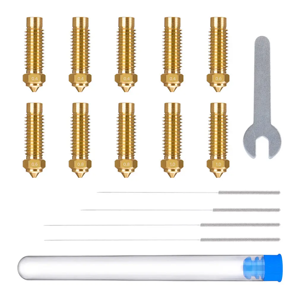 Multi-Size Brass Nozzle Kit For Neptune 4 Series 1