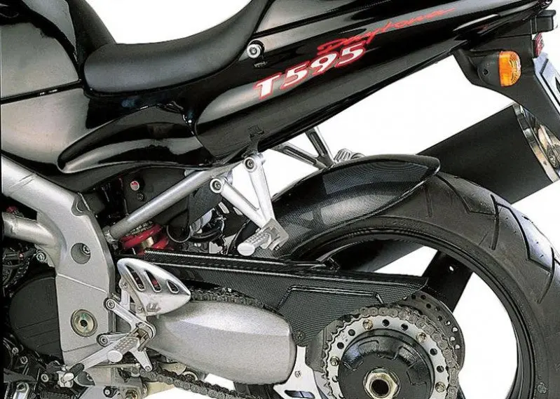 Triumph T509 97-98 & T595 97-98 955I Gloss Black Rear Hugger By Powerbronze 1