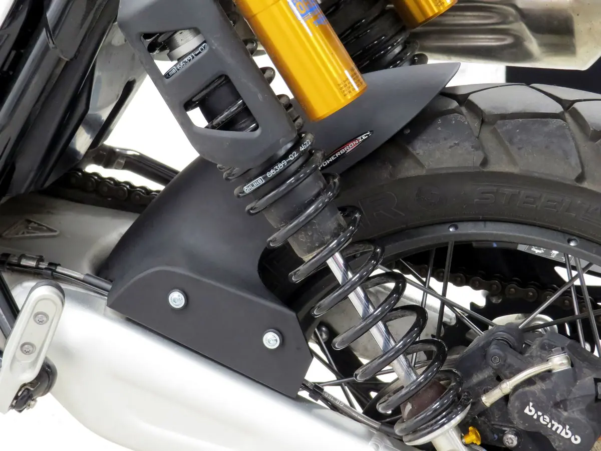 Triumph Scrambler 1200X 24> Matt Black Rear Hugger By Powerbronze Rrp £139 1