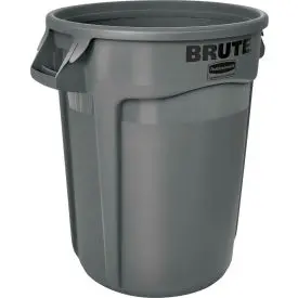 Rubbermaid Brute® 2643-60 Trash Container W/Venting Channels, 44 Gallon - Gray 1