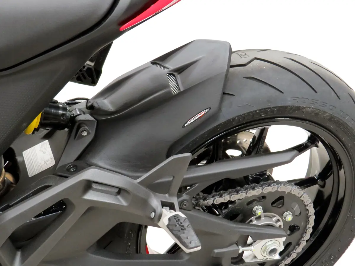 Ducati Monster 950 21-25 Gloss Black & Silver Mesh Rear Hugger Powerbronze Rrp £139 2