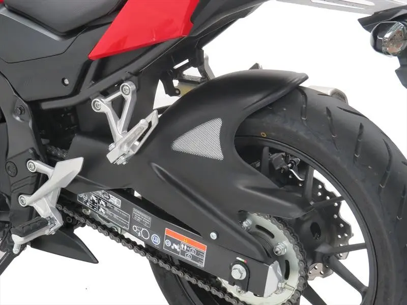 Fits Honda Cb500 F 2013-2018 Matt Black & Silver Rear Hugger By Powerbronze 2