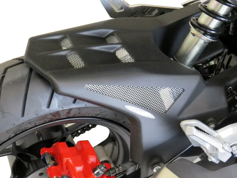 Fits Honda Msx125 Grom  2016-2020  Black & Silver Rear Hugger By Powerbronze 1