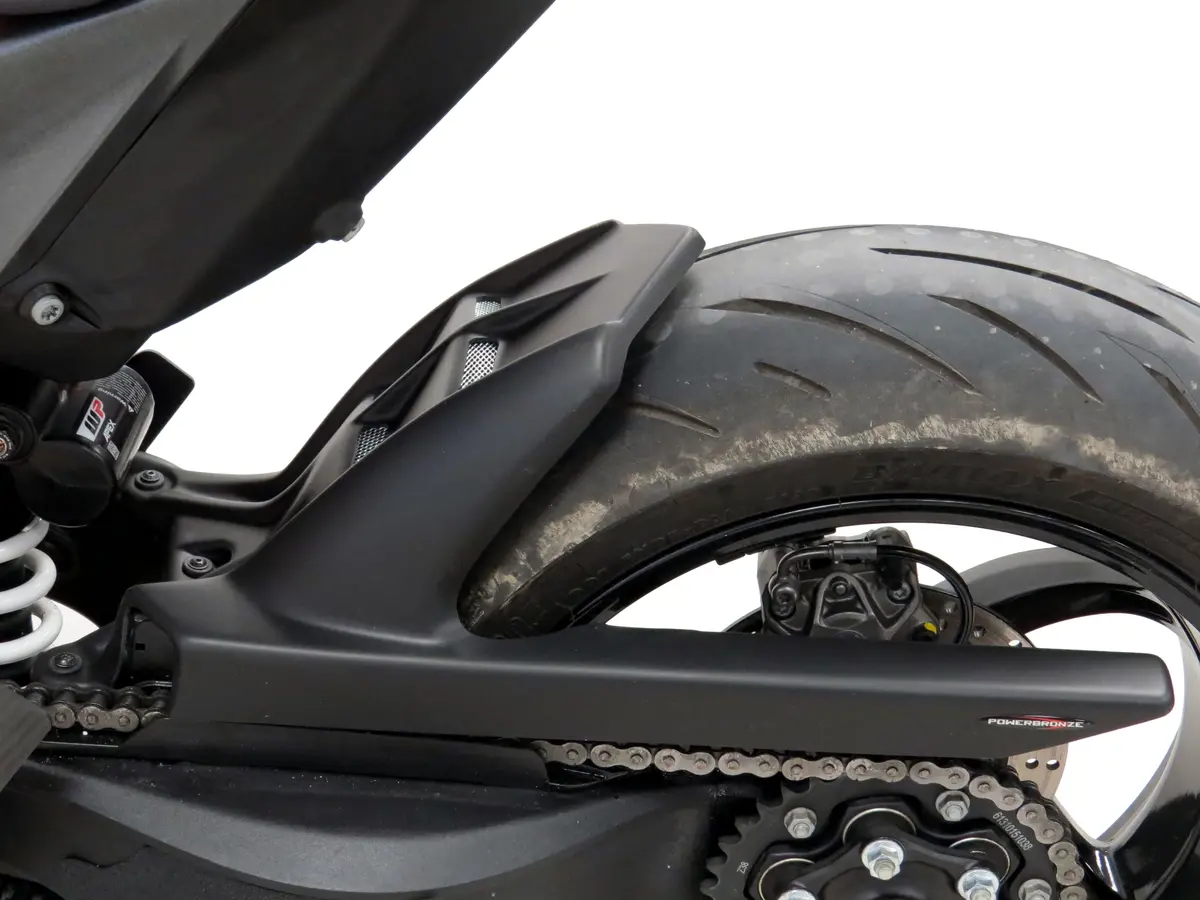 Ktm 1390 Super Duke R  24-2025 Carbon Look & Silver Mesh Rear Hugger Powerbronze 1