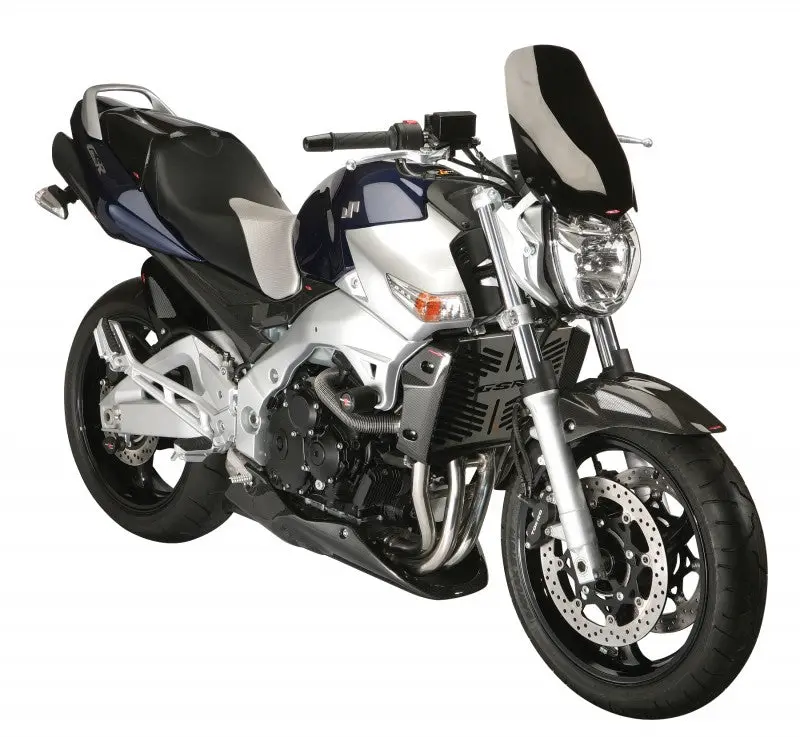 Suzuki Gsr600  2006-2011 Rear Hugger By Powerbronze Gloss Black & Silver Mesh. 1