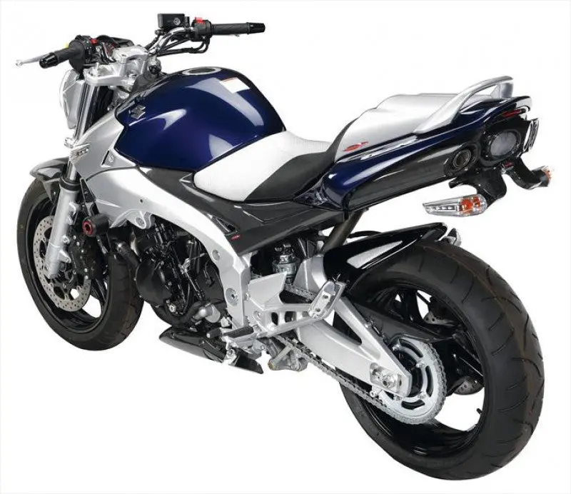 Suzuki Gsr600  2006-2011 Rear Hugger By Powerbronze Matt Black & Silver Mesh. 1